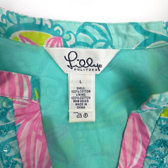 LILLY PULITZER Blis Caftan Lazy Paisley Bell Sleeve Tunic Maxi Dress Resort Boho - Picture 2 of 6